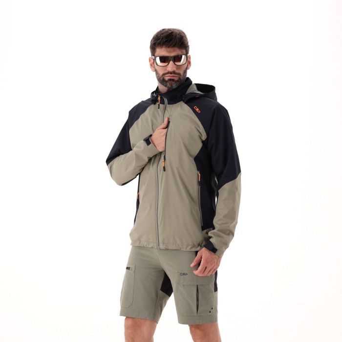 CMP Men's Ripstop Waterproof Jacket Regnjakke Herre - Sage-Pine - Sage-Pine