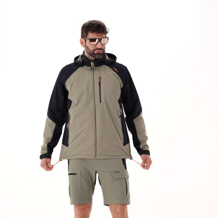 CMP Men's Ripstop Waterproof Jacket Regnjakke Herre - Sage-Pine -