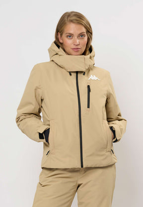 Kappa Scanivy & Naviasy Skisæt Dame - Beige Sabbia / Black -