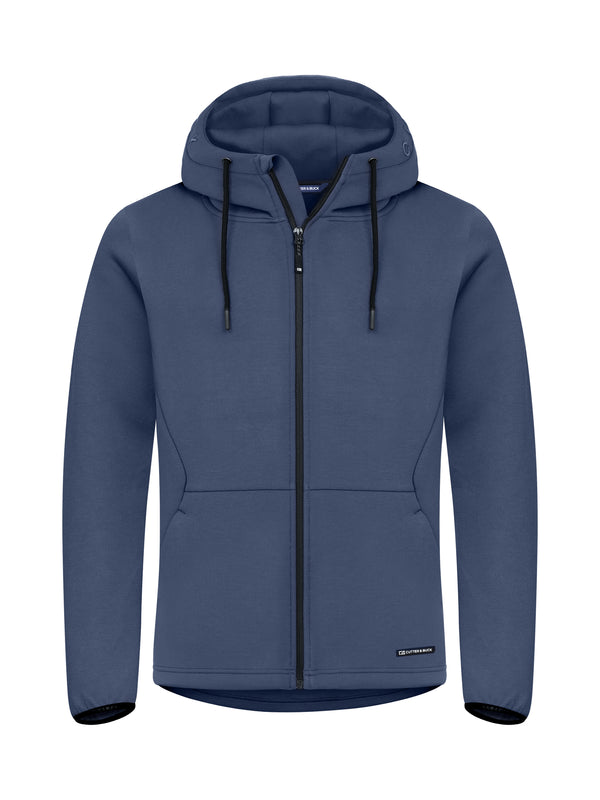Cutter & Buck Pemberton Hood Full Zip Men Hættetrøje Herre – Ensign Blue