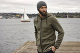 Cutter & Buck Pemberton Hood Full Zip Men Hættetrøje Herre – Khaki -