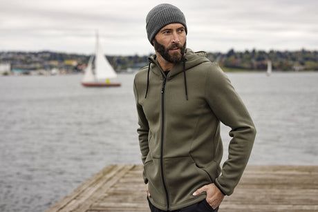 Cutter & Buck Pemberton Hood Full Zip Men Hættetrøje Herre – Khaki -
