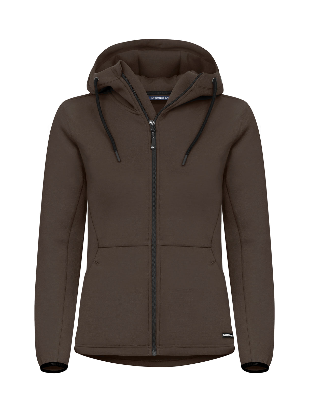 Cutter & Buck Pemberton Hood Full Zip Women Hoodie Dame - Dark Mocca