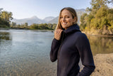 Cutter & Buck Pemberton Hood Full Zip Women Hoodie Dame - Dark Mocca