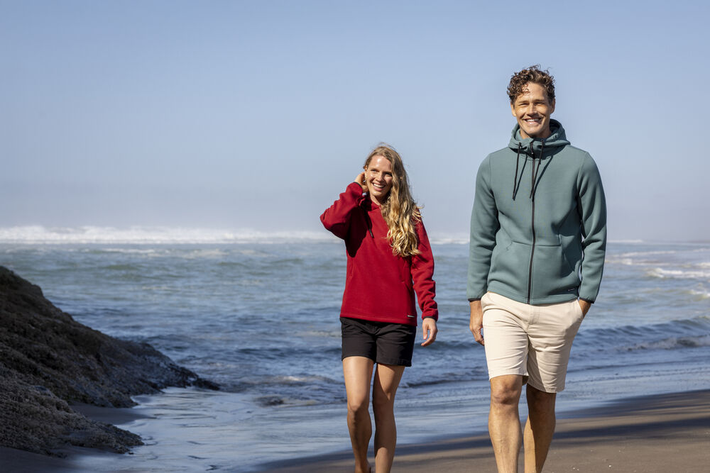 Cutter & Buck Pemberton Hood Full Zip Men Hættetrøje Herre – Khaki -
