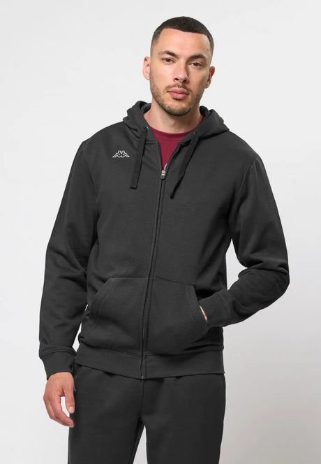 Kappa Logo Truxo Hoodie Zip Hættetrøje Herre - Black - Black