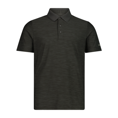 CMP Men's Mèlange Stretch Jersey Poloshirt Polo T-shirt Herre - Pine Melange - Pine Melange