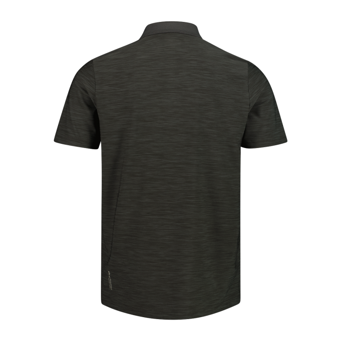 CMP Men's Mèlange Stretch Jersey Poloshirt Polo T-shirt Herre - Pine Melange -