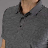CMP Men's Mèlange Stretch Jersey Poloshirt Polo T-shirt Herre - Antracite Melange-Flame -