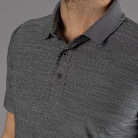 CMP Men's Mèlange Stretch Jersey Poloshirt Polo T-shirt Herre - Antracite Melange-Flame -