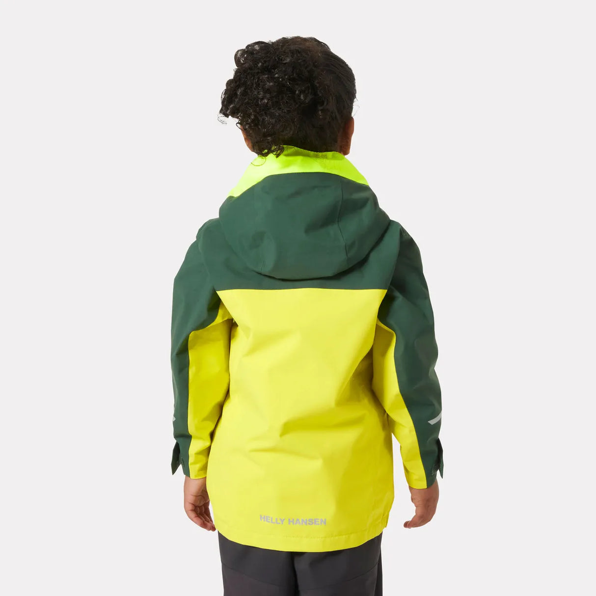 Helly Hansen Kids' Shelter Outdoor Jacket 2.0 Regnjakke Børn - Cyber Lime