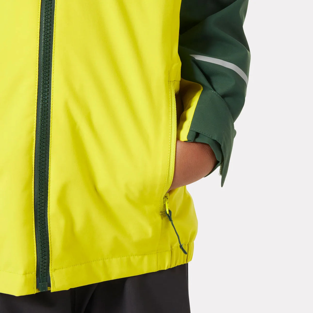 Helly Hansen Kids' Shelter Outdoor Jacket 2.0 Regnjakke Børn - Cyber Lime