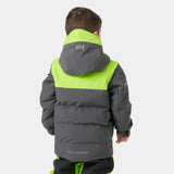 Helly Hansen Kids’ Vertical Insulated Ski Jacket Skijakke Børn - Thunder Grey