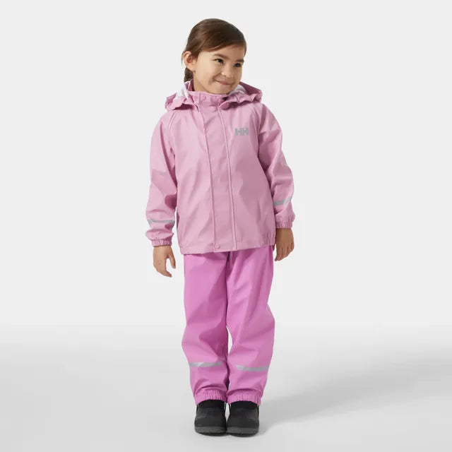 Helly Hansen Kids' Bergen 2.0 PU Rainset Regnsæt Børn - Meta Pink - - 40510_089-1-onbody1