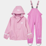 Helly Hansen Kids' Bergen 2.0 PU Rainset Regnsæt Børn - Meta Pink - - 40510_089-4-front