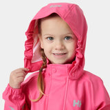 Helly Hansen Kids' Bergen 2.0 PU Rainset Regnsæt Børn - Cranberry