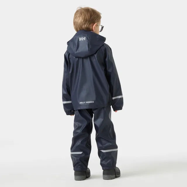 Helly Hansen Kids' Bergen 2.0 PU Rainset Regnsæt Børn - 598 Navy