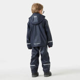 Helly Hansen Kids' Bergen 2.0 PU Rainset Regnsæt Børn - 598 Navy