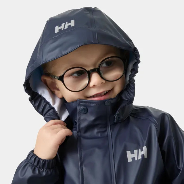 Helly Hansen Kids' Bergen 2.0 PU Rainset Regnsæt Børn - 598 Navy