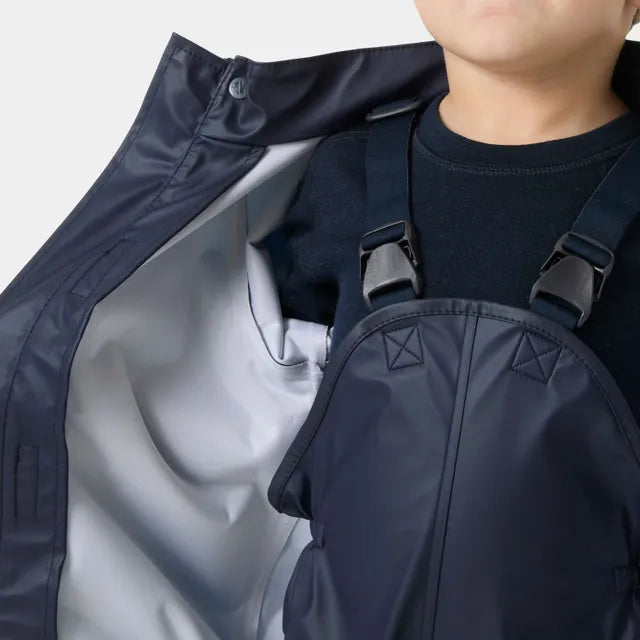 Helly Hansen Kids' Bergen 2.0 PU Rainset Regnsæt Børn - 598 Navy