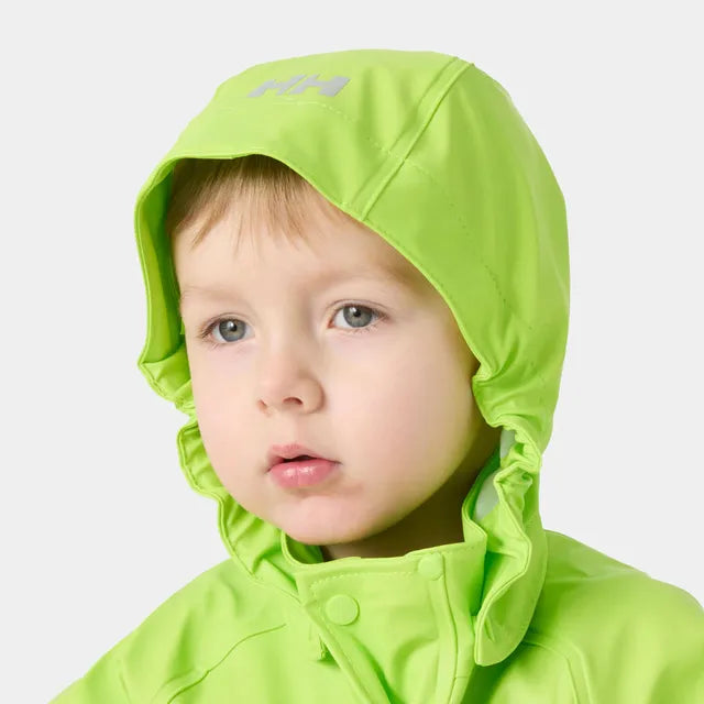 Helly Hansen Kids' Bergen 2.0 PU Rainset Regnsæt Børn - Thunder Green