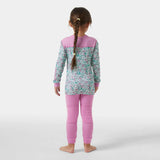 Helly Hansen Kids' Graphic LIFA® Merino Wool Base Layer Set Skiundertøj Børn - Meta Pink -