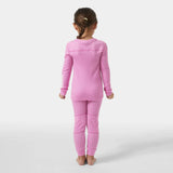 Helly Hansen Kids' LIFA® Merino Wool Base Layer Set Skiundertøj Børn - Meta Pink -