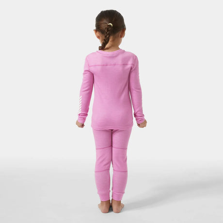 Helly Hansen Kids' LIFA® Merino Wool Base Layer Set Skiundertøj Børn - Meta Pink -