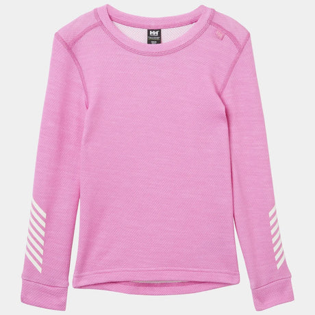 Helly Hansen Kids' LIFA® Merino Wool Base Layer Set Skiundertøj Børn - Meta Pink -