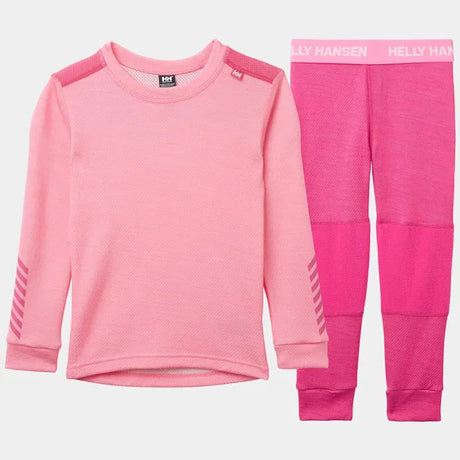 Helly Hansen Kids' LIFA® Merino Wool Base Layer Set Skiundertøj Børn - Dragon Fruit -