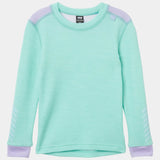Helly Hansen Kids' LIFA® Merino Wool Base Layer Set Skiundertøj Børn - Lagoon -