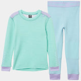 Helly Hansen Kids' LIFA® Merino Wool Base Layer Set Skiundertøj Børn - Lagoon -