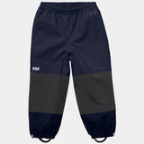 Helly Hansen Kids' Shelter Outdoor Pants Overtræksbukser / Regnbukser Børn - Navy - Navy