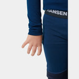 Helly Hansen Kids' Merino Wool Base Layer Set Skiundertøj Børn - Ocean