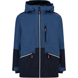 CMP Kid Jacket Fix Hood Skijakke Børn - Bluestone - Bluestone