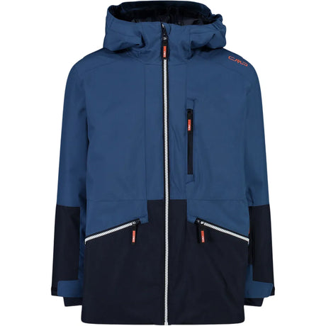 CMP Kid Jacket Fix Hood Skijakke Børn - Bluestone - Bluestone