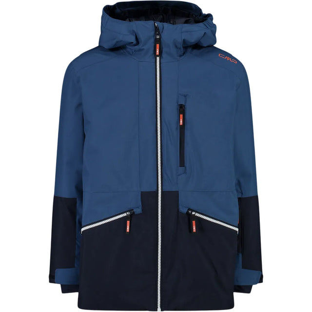 CMP Kid Jacket Fix Hood Skijakke Børn - Bluestone - Bluestone