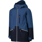 CMP Kid Jacket Fix Hood Skijakke Børn - Bluestone -