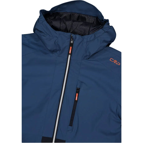 CMP Kid Jacket Fix Hood Skijakke Børn - Bluestone -