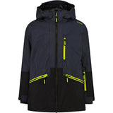 CMP Kid Jacket Fix Hood Skijakke Børn - Antracite - Antracite
