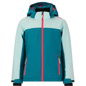 CMP Girl Jacket Snaps Hood Skijakke Børn - Teal - Teal