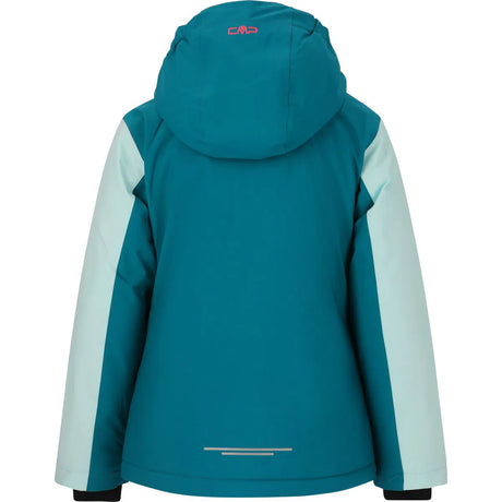 CMP Girl Jacket Snaps Hood Skijakke Børn - Teal -