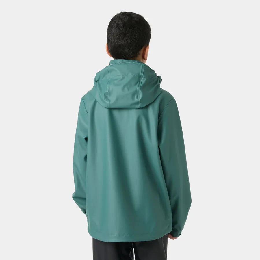 Helly Hansen Juniors' Moss Rain Jacket Regnjakke Børn - Opal Green