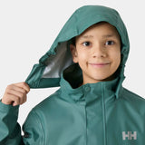 Helly Hansen Juniors' Moss Rain Jacket Regnjakke Børn - Opal Green