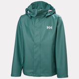 Helly Hansen Juniors' Moss Rain Jacket Regnjakke Børn - Opal Green