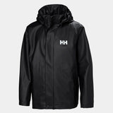 Helly Hansen Juniors' Moss Rain Jacket Regnjakke Børn - Black -