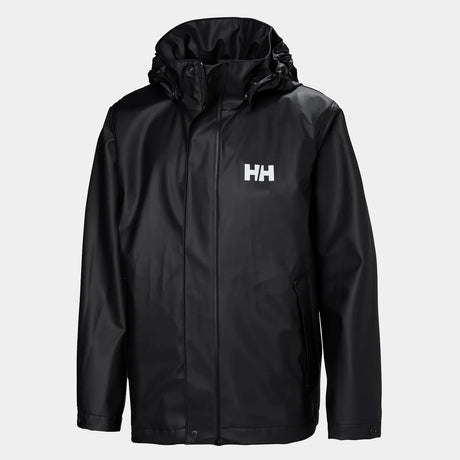 Helly Hansen Juniors' Moss Rain Jacket Regnjakke Børn - Black -