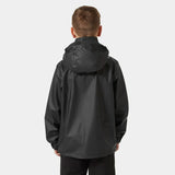 Helly Hansen Juniors' Moss Rain Jacket Regnjakke Børn - Black