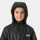 Helly Hansen Juniors' Moss Rain Jacket Regnjakke Børn - Black