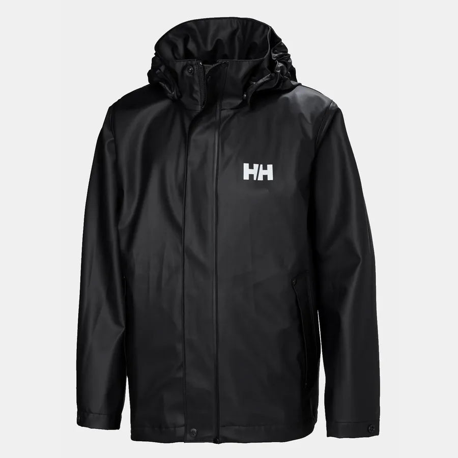 Helly Hansen Juniors' Moss Rain Jacket Regnjakke Børn - Black